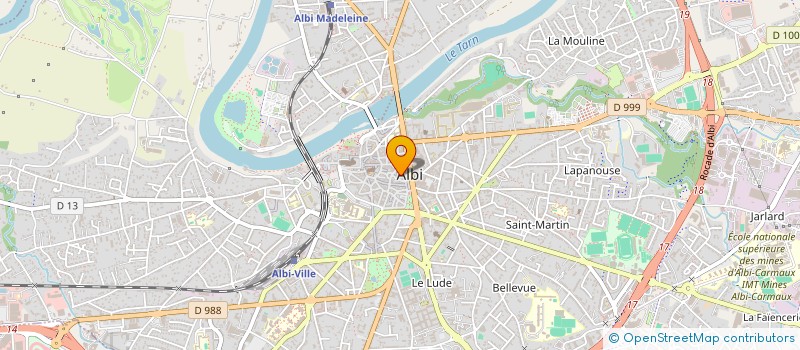 localisation de l'entreprise TRANSPARENCE MARTINE BOSC  ALBI