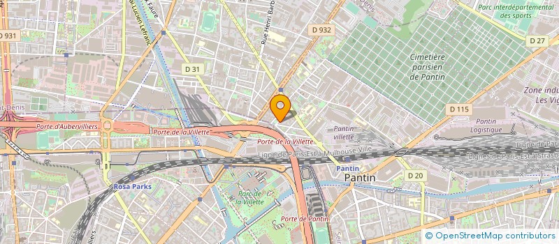 localisation de l'entreprise TRANSPARIS à PANTIN