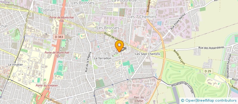 localisation de l'entreprise TRANSPART à BRON