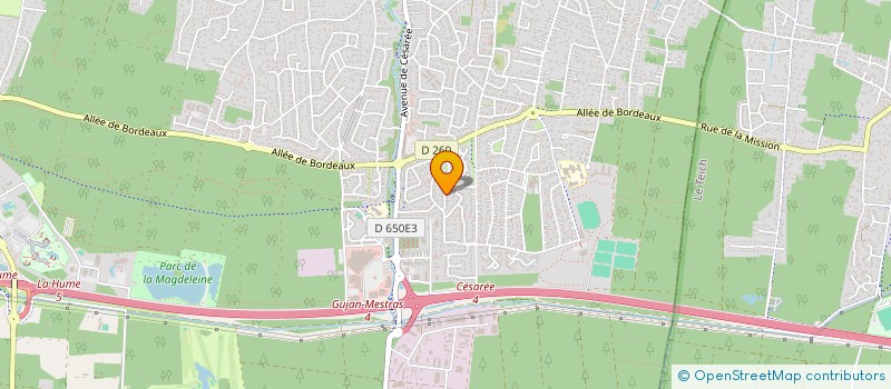 localisation de l'entreprise TRANSPEED 33  GUJAN-MESTRAS