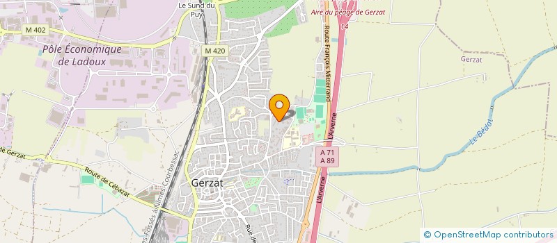 localisation de l'entreprise TRANSPEED à GERZAT
