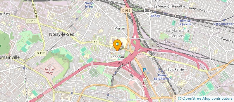 localisation de l'entreprise TRANSPEED à NOISY-LE-SEC