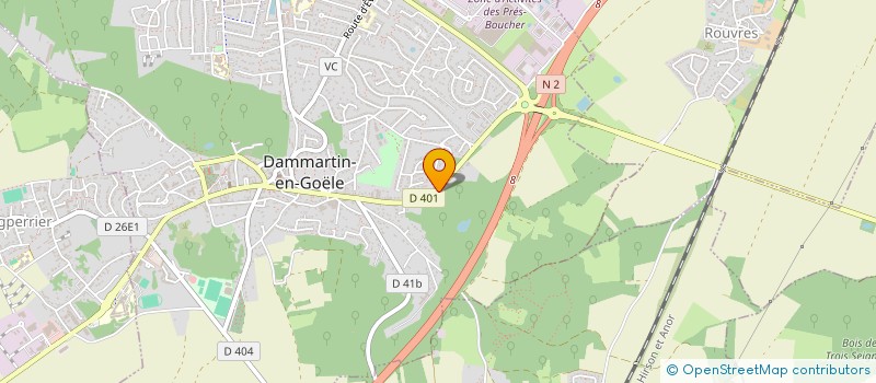 localisation de l'entreprise TRANSPEX à DAMMARTIN-EN-GOELE