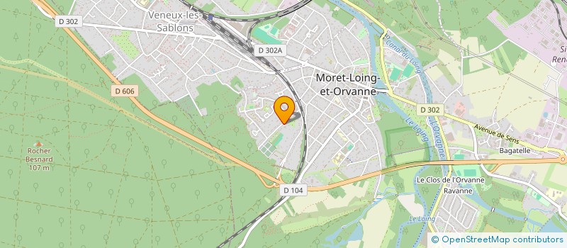 localisation de l'entreprise TRANSPHER  MORET-LOING-ET-ORVANNE