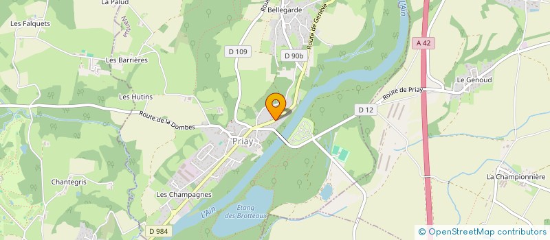 localisation de l'entreprise TRANSPHERE  PRIAY