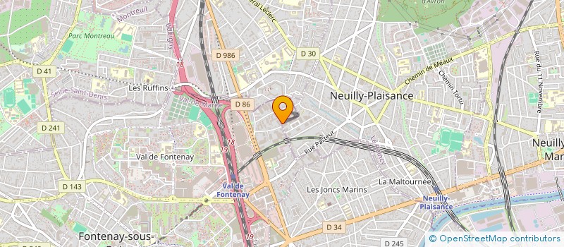 localisation de l'entreprise TRANSPLIS METALEX à NEUILLY-PLAISANCE