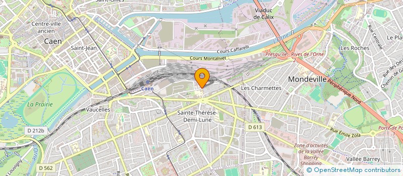 localisation de l'entreprise TRANSPNEU à CAEN