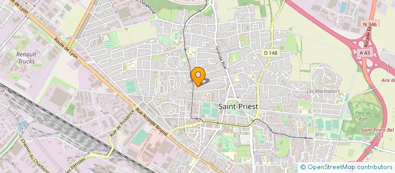 localisation de l'entreprise TRANSPOLASS  SAINT-PRIEST