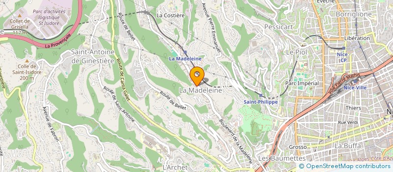 localisation de l'entreprise TRANSPONYX  NICE