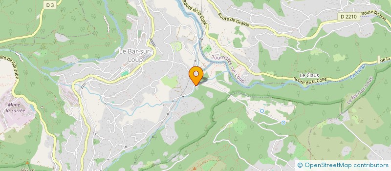 localisation de l'entreprise TRANSPORINI  LE BAR-SUR-LOUP