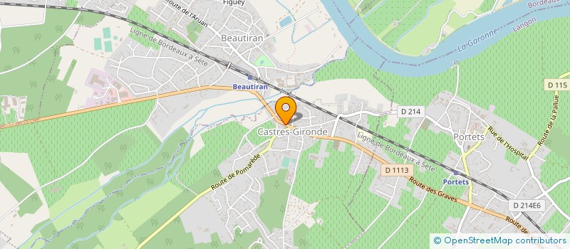 localisation de l'entreprise TRANSPORT 2 ROUES  CASTRES-GIRONDE