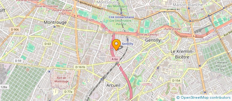 localisation de l'entreprise TRANSPORT 2M  ARCUEIL