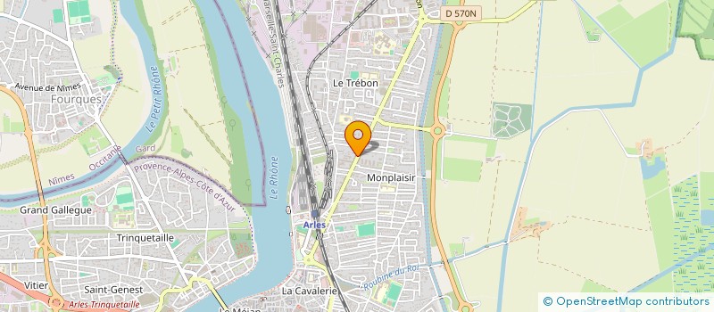localisation de l'entreprise TRANSPORT  ARLES