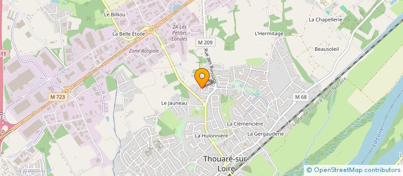localisation de l'entreprise TRANSPORT ABY EXPRESS  THOUARE-SUR-LOIRE