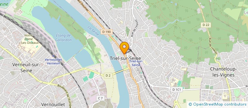 localisation de l'entreprise TRANSPORT ACCOMPAGNEMENT ASSISTANCE DE PERSONNE  TRIEL-SUR-SEINE