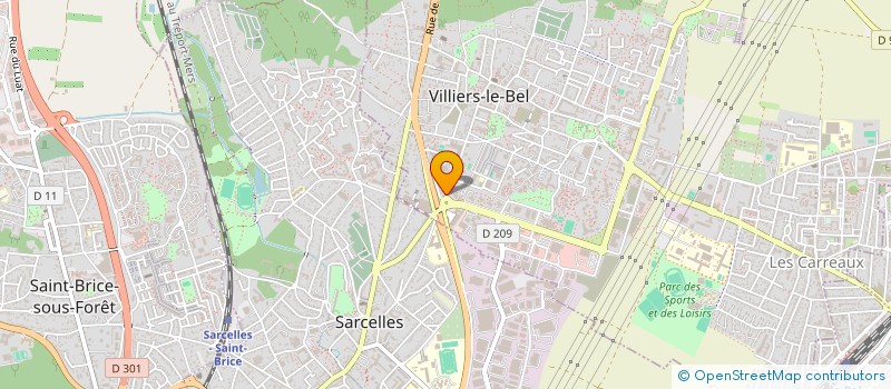 localisation de l'entreprise TRANSPORT ADLB à VILLIERS-LE-BEL