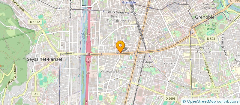localisation de l'entreprise TRANSPORT AID à GRENOBLE