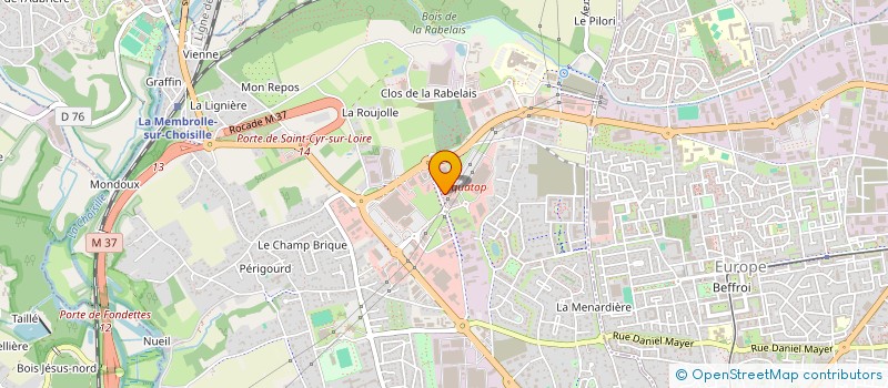 localisation de l'entreprise TRANSPORT ALRO à SAINT-CYR-SUR-LOIRE