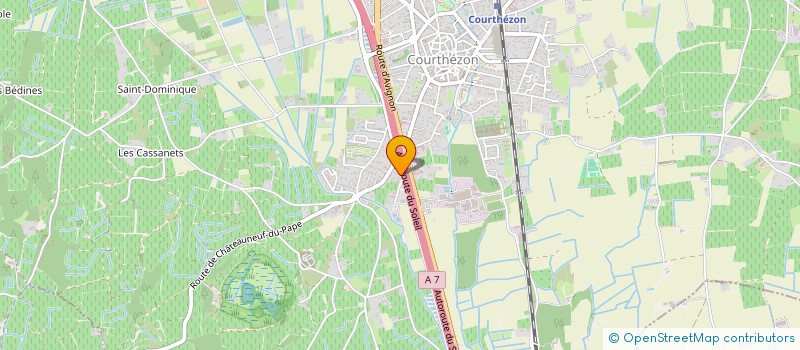 localisation de l'entreprise TRANSPORT ARNOUX  COURTHEZON