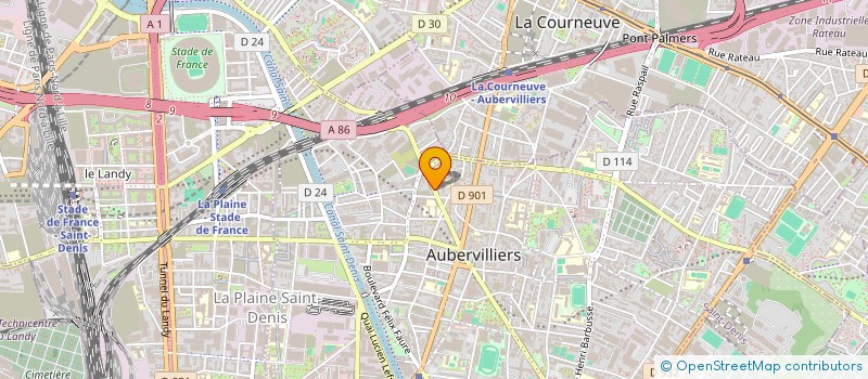 localisation de l'entreprise TRANSPORT BAABOURA à AUBERVILLIERS