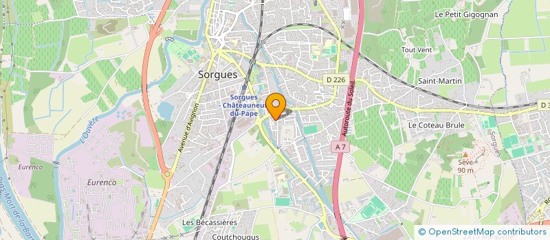 localisation de l'entreprise TRANSPORT BAKIRI à SORGUES