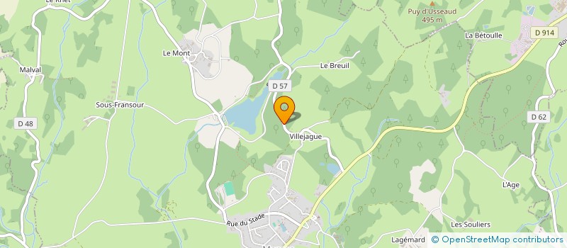 localisation de l'entreprise TRANSPORT BAKUST à MARSAC