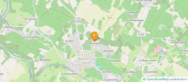localisation de l'entreprise TRANSPORT BAUDRY STEPHANE EXPRESS à MAISDON-SUR-SEVRE