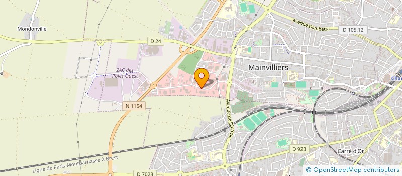 localisation de l'entreprise TRANSPORT BBS à MAINVILLIERS