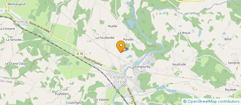 localisation de l'entreprise TRANSPORT BENHAMOU  CORGNAC-SUR-L'ISLE