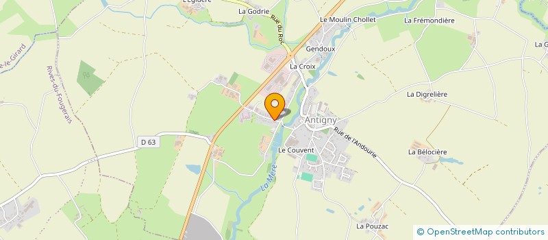 localisation de l'entreprise TRANSPORT BENOIT GOURMAUD à ANTIGNY