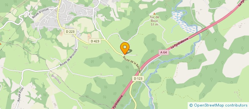 localisation de l'entreprise TRANSPORT BETAIL PAYS BASQUE  URT