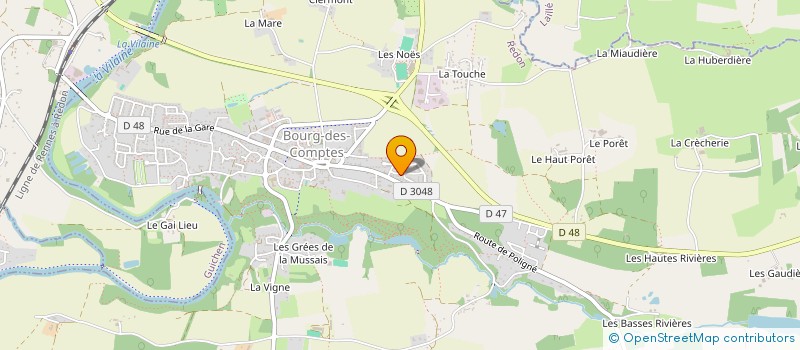 localisation de l'entreprise TRANSPORT BIGUET BRICE à BOURG-DES-COMPTES