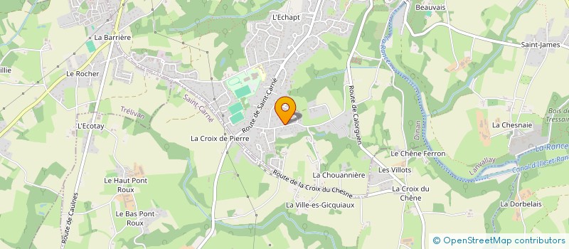 localisation de l'entreprise TRANSPORT BISSON à DINAN