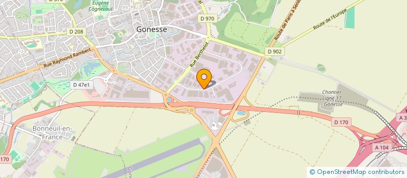 localisation de l'entreprise TRANSPORT BOISET ET CIE à GONESSE