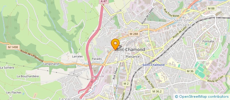 localisation de l'entreprise TRANSPORT BOUFEDJI SOFIANE à SAINT-CHAMOND