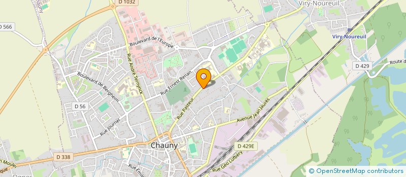 localisation de l'entreprise TRANSPORT BOULAY ET GREHAN  CHAUNY