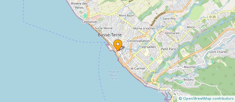 localisation de l'entreprise TRANSPORT CABRE EURL à BASSE-TERRE