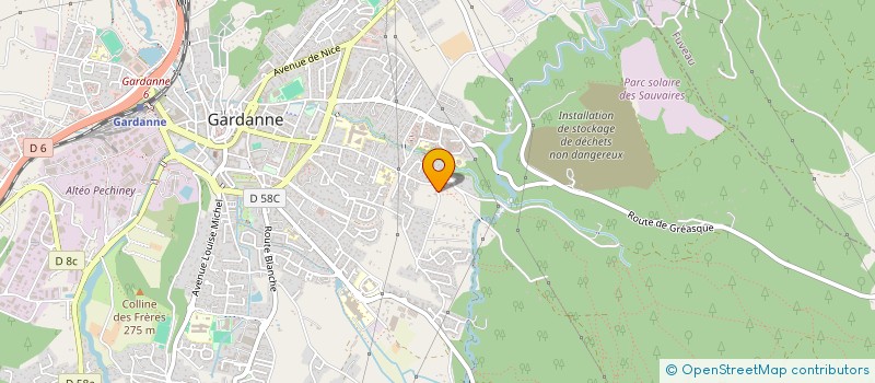 localisation de l'entreprise TRANSPORT CANDELA à GARDANNE