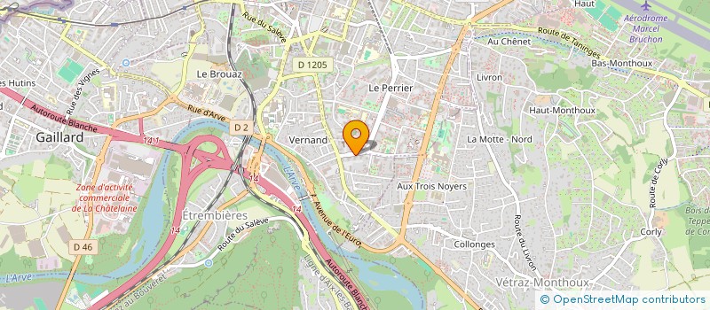 localisation de l'entreprise TRANSPORT CHAMONIX  ANNEMASSE