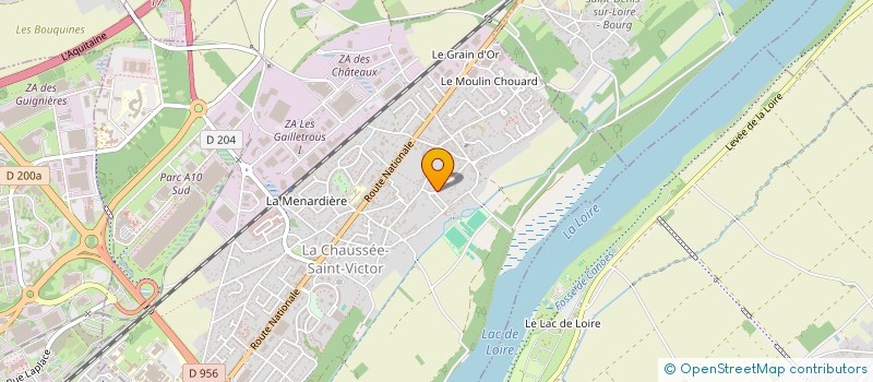 localisation de l'entreprise TRANSPORT CHEMIN VERT  LA CHAUSSEE-SAINT-VICTOR
