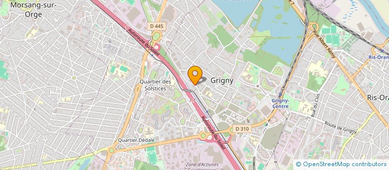 localisation de l'entreprise TRANSPORT CHRONO SERVICE  GRIGNY