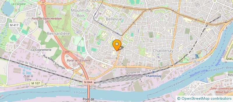 localisation de l'entreprise TRANSPORT CHRONO SERVICE RAPIDE à NANTES