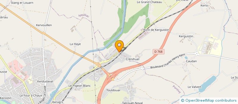 localisation de l'entreprise TRANSPORT COJAN  NOYAL-PONTIVY