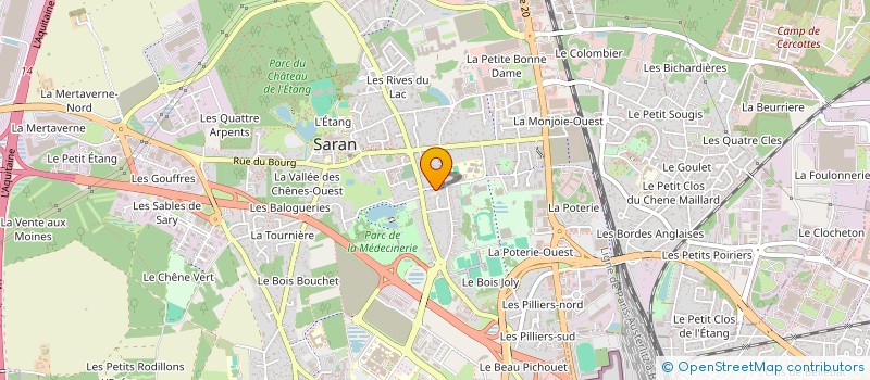 localisation de l'entreprise TRANSPORT COLAS à SARAN