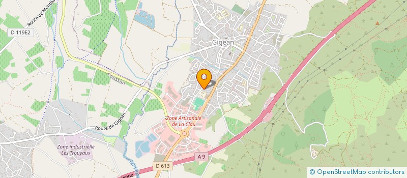 localisation de l'entreprise TRANSPORT COLOMBO  GIGEAN