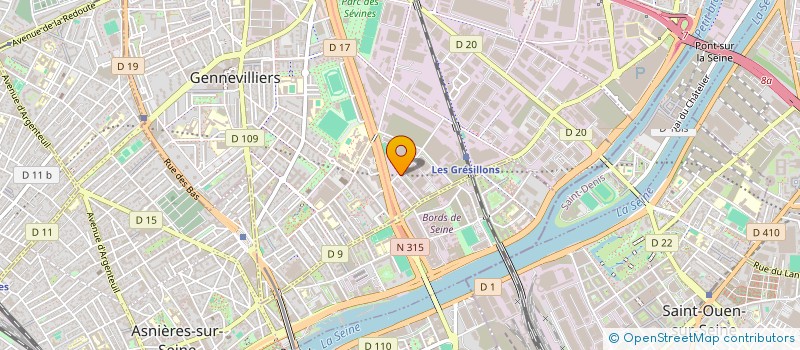 localisation de l'entreprise TRANSPORT CONFORT VOYAGES à GENNEVILLIERS