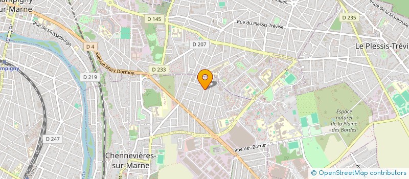 localisation de l'entreprise TRANSPORT CONFORTABLE  CHENNEVIERES-SUR-MARNE