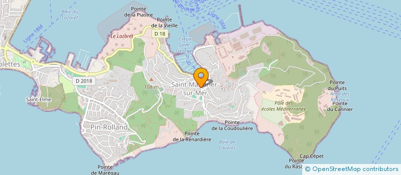 localisation de l'entreprise TRANSPORT COTE D'AZUR  SAINT MANDRIER SUR MER