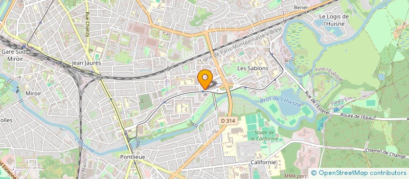 localisation de l'entreprise TRANSPORT DE FRANCE (TDF) à LE MANS