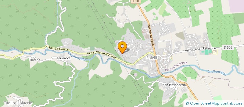 localisation de l'entreprise TRANSPORT DE LA CORSE à PENTA-DI-CASINCA
